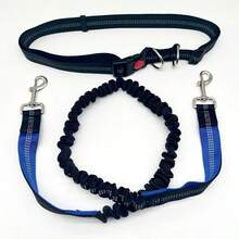 Adjustable Hands‑Free Running Dog Leash, Reflective Shock Absorbing Bungee Waist Pet Leash, Heavy Duty Anti‑Pull Dog Walking Belt Leash For Jogging Hiking Daily Outdoor Use For Medium Large Dogs - Multicolor - View 8