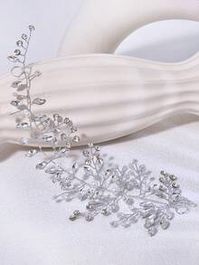 1pc Simple Bridal Wedding Rhineston Belts Handmade Wedding Thin Belts For Dress Pearl Wedding Sash Belt Women Waistband - Multicolor - View 12