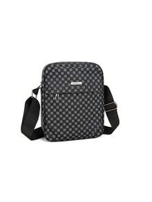 Men's Classic Vintage Vertical Crossbody Bag, Business Daily Commuting Single Shoulder Small Bag, Wear-Resistant Multi Compartment Carry On Backpack - Black - View 3