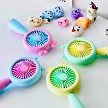 Mini Ventilador de Mão Portátil USB Infantil Fofo Orelhinhas Silencioso Recarregável - aleatorio - Visão 8