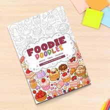 Creative Doodle Coloring Book For Adults & Teens, Foodie Desserts & Cute Monsters, Sketch Trace & Color Activity Pages, Cute Easy Designs For Stress Relief, Relaxation & Mindfulness, Screen-Free Art Fun, Holiday Birthday Travel Gift - Creative Doodle Coloring - View 12