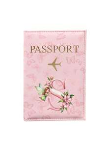 Pink Passport Cover With Letter And Butterfly Design–Portable Multifunctional Travel Organizer, Wallet,And Passport Holder – Birthday Or Holiday Gift - Multicolor - View 16