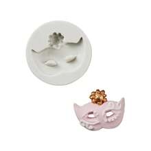 Ball Mask Shaped Silicone Mold Fondant Cake Decoration Mold Kitchen Utensils Baking Tools Wedding Birthday Party Decoration Mold Reusable - View 7