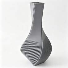 Aesthetic Twisted Vase, Modern Sculptural Flower Holder, Suitable For Dried Flowers And Branches, Elegant Textured Home & Office Decor, Minimalist Desktop Centerpiece - Vase - View 7