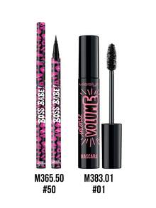 Misslyn Attractive Eyeliner & Mascara Set,2 Pcs,BOSS BABE! Boom Black Boom Eyeliner, Waterproof Liquid Ink Eyeliner,  Ultra-Pigmented & Waterproof, Creates Bold & Defined Lines - #50+#01 - View 7