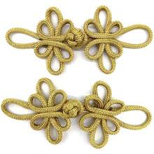 2/5/8Pcs Silk Thread Dragonfly Pattern Chinese Cheongsam Buttons, Vintage Handmade Knots, Traditional Chinese Handicrafts, Handmade Curtain Clasps, Clothing And Apparel Decorations - Round Butterfly Buckle - View 9