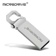 USB Flash Drive Microdrive Carabiner bằng kim loại 2.0, ổ cứng di động dạng móc khóa, chống thất lạc, dùng lưu trữ tệp cho laptop và PC - Xem 2