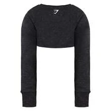 Gymshark Sol Lift Womens Black Crop Top - Black - View 2