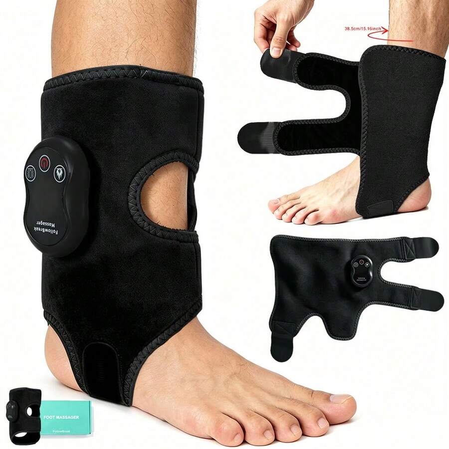 FollowBreak Alat Pijat Pemanas Kaki Elektrik - Model Panjang, Baterai Lithium-Ion 1800mAh, Alat Pijat Pergelangan Kaki yang Dapat Diatur (Dengan Getaran dan Pemanas) - MultiWarna - View 1