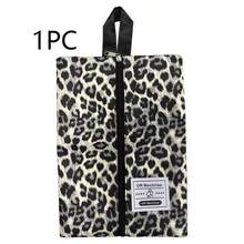 Leopard Print Shoe Bag, 5 Colors Available, Portable Travel Shoe Storage Bag, Waterproof Zipper Shoe Organizer, Suitable For Travel, Home Closet Storage - Multicolor - View 9