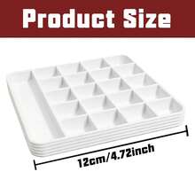 1pc White Multi-Compartment Parts Storage Tray, One-Piece Molded Tool Organizer Tray, Practical Non-Slip Compartment Design, Independent Dividers Provide Dedicated Storage Space For Screws - Tray - View 2