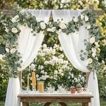 180CM Silk Champagne Color Money Flower/Baby's Breath Vine 1pc - Champagne - View 11