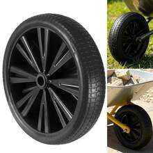 Universal 14" Black Wheelbarrow Wheel Heavy Duty Puncture Proof Wheel - UK-c399901 - View 4