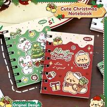 1pc/2pcs Transparent Loose Leaf Notebook Set, Includes Removable Inner Pages, 80 Pages Per Book, Mini Notepad For Students And Office Use, Replaceable Refill, Ideal Christmas Gift Choice - A - View 5