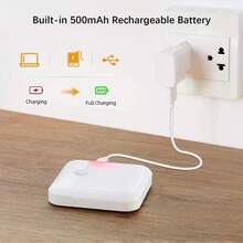 1pc/2pcs/3pcs/5pcs Motion Sensor Night Light, USB Rechargeable Magnetic LED Stair Light, Soft Warm And White Light, Auto Off In 30 Seconds, Wireless Adhesive, Nighttime Multi-Scene Lighting, Constant And Sensor Modes, Suitable For Elderly And Children Night Light, Hallway, Cabinet, Staircase Automatic Switch Light - Sensor Lights - View 10