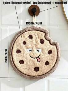 2pcs/4pcs Cartoon Food Shaped Hand Towels, Cute Toast, Cookie, Cupcake And Pizza Hand Towels, Absorbent And Hangable, Suitable For Home Kitchen - Multicolor - View 16