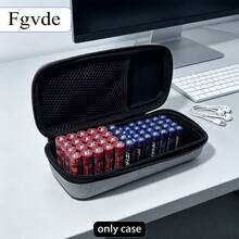 Fgvde Hard Shell Accessory Storage Bag, With Independent Mesh Pocket, Spacious Interior, Can Store Batteries, Earphones And Digital Cables, Linen Fabric, Suitable For Gaming Desk, Office And Travel, Only Includes Storage Bag, Does Not Include Other Accessories - View 1