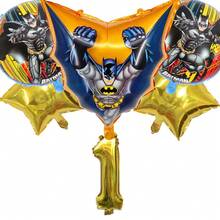 Warner Bros Cool Batman Party Aluminum Foil Balloon Set, Durable Foil ...