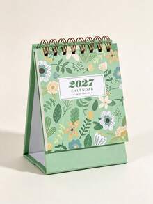 2027 Floral Paper Desktop Calendar, Spiral Bound Vertical Desk Calendar With Decorative Cover, Compact Date Planner, Suitable For Home Office, Desk, Bedside Table, Bookshelf Decoration, Christmas Daily Organization - One Size - View 18