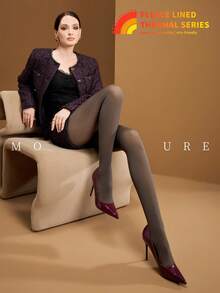 MOIRÉALLURE 1雙日常穿著透膚感緊身褲 - 灰色 - 查看 6