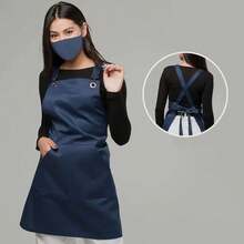 Cross-Back New Style Apron, Adult Korean Version, Unisex, For Kitchen, Restaurant, Coffee Shop, Hot Pot Shop, Cashier, Catering Work - Multicolor - View 6