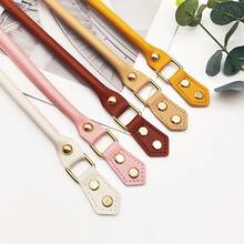 3pcs Replacement Faux Leather Bag Handles + 22cm Bag Bottom, Smooth Faux Leather Wallet Handles With Metal Buckles, Durable Handbag, Crochet Bag, Tote Bag Accessories, DIY Wallet Making - Multicolor - View 5