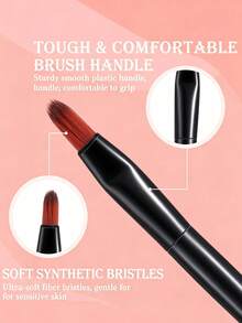 50/20/10/1pc Reusable Lip Brush, Wholesale Small Lip Applicator, Multi-Functional Lip Brush Tool, Makeup Tool, Suitable For Home Or Travel Use, Makeup, Cheap, Room Decor, Vanity, Bedroom, Makeup Accessories - Multicolor - View 5