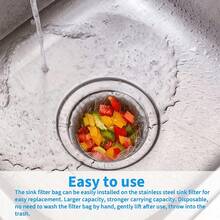 200pcs Replacement Filter Mesh - Fine Mesh Strainer For Kitchen Sink & Drain, Vegetable Washing - Anti-Clogging, Easy To Clean - Durable Pipe & Food Prep Sieve For Small Openings, Kitchen Sink Filter, Practical Kitchen Tool, High Efficiency Filtration Fabric - Multicolor - View 2