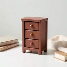 Super Mini Ornament Handmade Mini Furniture Storage Cabinet, Home And Room Decor Gift Collection Architecture And Accessories - 1pc Mini Storage Cabinet Model - View 7