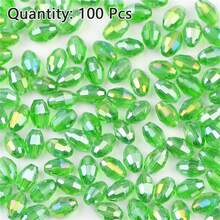 100pcs 4*6mm AB Color Austrian Crystal Glass Seed Beads DIY Jewelry Making Supplies For Necklace Bracelet - AB Crystal Glass Seed Beads - View 24