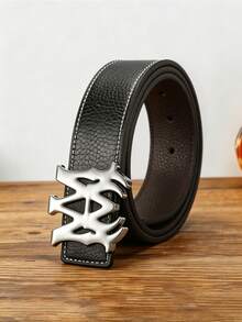 Men's Personalized Buckle Belt, PU Artificial Leather, 47-Inch Large Size, Business Casual, Multi-Color Metal Buckle Belt - Multicolor - View 12