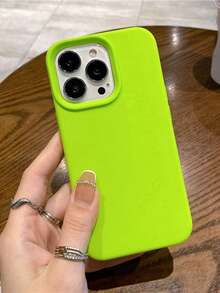 Liquid Silicone 3-Layer Full Coverage Soft Rubber Phone Case Compatible With Iphone 18 Pro Max 18 Pro 17 Pro 17 Pro Max 17, Fresh Summer Color, Shockproof Scratch-Resistant Microfiber Lining Protective Shell, Compatible With IPhone 13 11 16 Pro Max 15 14 Plus 12 Mini XS Max 7 8 Plus - Fluorescent Green - View 4