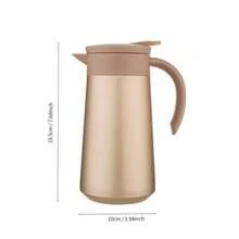 1pc 800ML/27oz Stainless Steel Coffee Pot, Home Office Tea Infuser, Personal Health Pot, Highly Attractive Insulated Tea Kettle - Multicolor - View 2