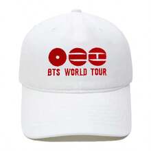 Hasbro BTS Bulletproof Boy Scouts WORLD TOUR Embroidered Washed Baseball Cap Vintage Unisex Casual Hat - Multi-color - View 7