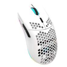 CHANGXIE Wireless Gaming Mouse, Honeycomb 2.4G USB Cordless Mouse, RGB Rechargeable Computer Gaming Mouse With LED Lights, Frictionless Paracord, Ergonomic Design, Suitable For Home Gaming And Office Use, Halloween Gift - White - New Version - View 5