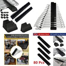 80PCS Black Magnetic Wrench Organizer Widget Portable Tool Storage Shelf - A - View 2