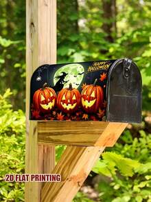 Bộ trang trí hòm thư Halloween 1 món, họa tiết mèo đen, bí ngô và dơi, phù hợp trang trí nhà cửa Halloween, trang trí sân vườn, đạo cụ chụp ảnh, trang trí nhà ma, hoạt động Trick or Treat Halloween - Một kích cỡ phù hợp cho tất cả - Xem 11