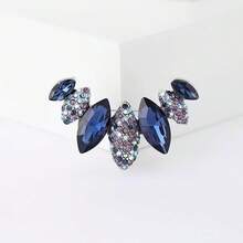 1pc Exquisite Women's Anti-Exposure Brooch, Rhinestone Inlaid, Suitable For Daily Wear - Blue - View 8