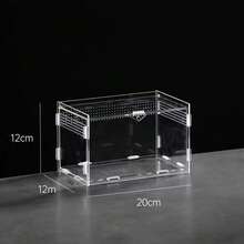 High Transparency Leak-Proof Acrylic Terrarium, Suitable For Snakes And Lizards - Easy To Clean, Breathable Design, Convenient For Pet Care And Observation, Rectangular - Clear - View 6