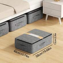 Non-Woven Soft Fabric Storage Bag, No-Frame Blanket Storage Bag, Underbed Storage Bag, Clothing And Blanket Storage Bag, Mobile Large Capacity Storage Box, Suitable For Cabinets, Travel, School, Foldable Storage Bag - Multicolor - View 19