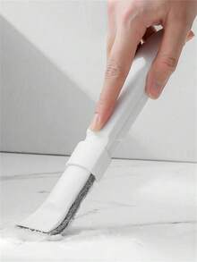 1 Set 2-In-1 Gap Cleaning Brush, Detachable Brush And Scraper Tool With Replaceable Cleaning Pads, Multi-Function Handheld Cleaner For Removing Dirt From Window Tracks, Sinks, Faucets, Floor Drains, And Kitchen And Bathroom Corners - A - View 9