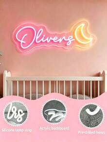 Papan Neon Kustom, Dekorasi Dinding LED yang Dipersonalisasi, Dekorasi Rumah Halloween dan Natal - Sempurna untuk Kamar Tidur, Kamar Anak Perempuan, Dekorasi Pernikahan, Ruang Bermain - Warna-warni 2 - View 10