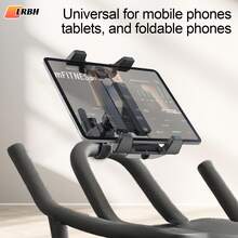 LRBH Spin Bike Tablet & Phone Holder Mount - Handlebar Clamp For Peloton, Stationary/Exercise Bike, Treadmill And Microphone Stand. Fits 4.7-13" Devices, Compatible With IPad Pro 12.9, Air/Mini, Galaxy Tabs,And More - View 1