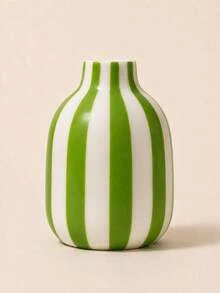 1 buah Vas Bulat Bergaris Klasik, Vas Rangkaian Bunga Praktis, Ornamen Meja untuk Pajangan Dalam Ruangan, Cocok untuk Dekorasi Pesta Rumah Liburan Natal dan Musim Dingin - botol bulat kecil - View 8