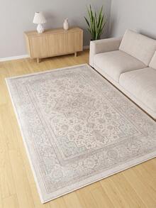 1pc Light Color Bohemian Living Room Rug. Suitable For Kitchen, Dining Room, Bedroom, Room Holiday Decor, Indoor/Outdoor, Office, Lobby, Anti-Slip Door Mat, Bathroom Rug, Hallway, Study Gaming Area Rug. - Baby Pink - View 6