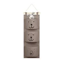 1/2pcs Cute Cartoon Design 3-Tier Hanging Storage Bag, Small Towels, Dolls, Small Items & Sundries Organizer, Baby Room Storage Decor Bag - Multicolor - View 9