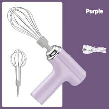 1pc Portable Electric Egg Beater/Mixer - USB Rechargeable, Wireless, Lightweight And Easy To Use Handheld Mixer, Suitable For Baking Cakes, Cookies And Muffins - Ideal Choice For Home Bakers And Professionals - Multicolor - View 10