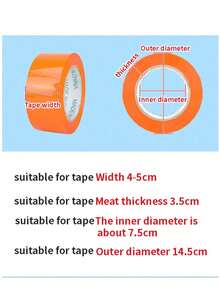1pc Packing Tape Gun Set With 30m Tape, Handheld Packaging Tape Dispenser, Metal Cutter, Carton Sealing Tool, Suitable For Home Moving, Warehouse, Office And Express Packaging - Sets - View 5