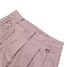 Puma New High-Waisted Pleated Wide-Leg Pants Women's Loose Drape Floor-Length Casual Trousers - Dusty Pink - View 6