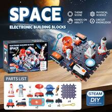 SCIENCE HORSE Children's Electronic Building Blocks Circuit Assembly Experiment Kit DIY Electrical Experiment Set STEM Educational Toy Suitable For 8+ Years Old - Multicolor - View 12